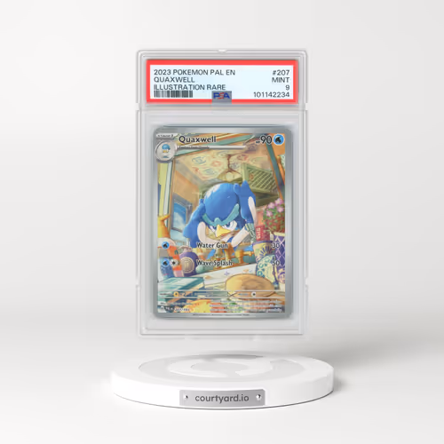 2023 Pokémon Pal EN-Paldea Evolved #207 Quaxwell - Illustration Rare (PSA 9 MINT)