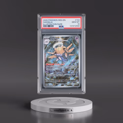 2025 Pokémon Meg EN-Mega Evolution #144 Shedinja - Illustration Rare (PSA 10 GEM MINT)
