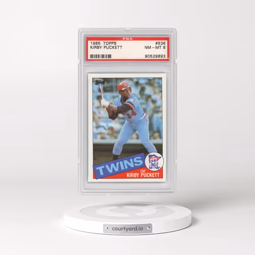 1985 Topps #536 Kirby Puckett (PSA 8 NM-MT)