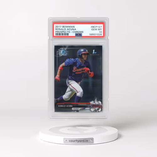 2017 Bowman Prospects #BCP127 Ronald Acuna - Chrome (PSA 10 GEM MINT)