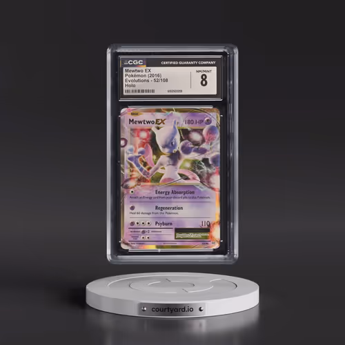 2016 Evolutions #52/108 Mewtwo EX - Holo (CGC 8 NM-MT)