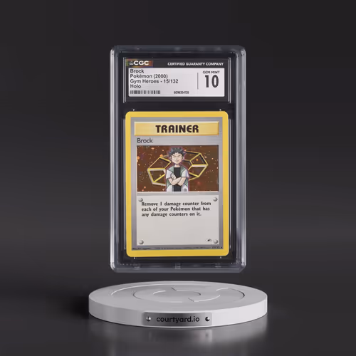 2000 Gym Heroes #15/132 Brock - Holo (CGC 10 GEM MINT)