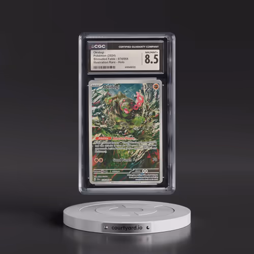 2023 Shrouded Fable - SFA EN #074/064 Okidogi - Illustration Rare Holo (CGC 8.5 NM-MT+)