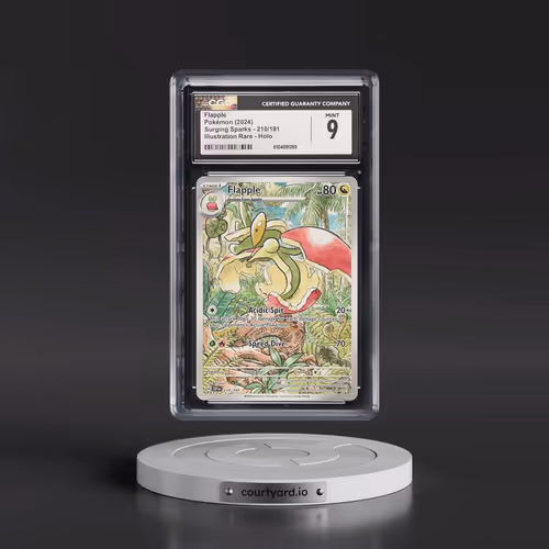2024 Pokémon Ssp EN-Surging Sparks #210 Flapple - Illustration Rare (CGC 9 MINT)