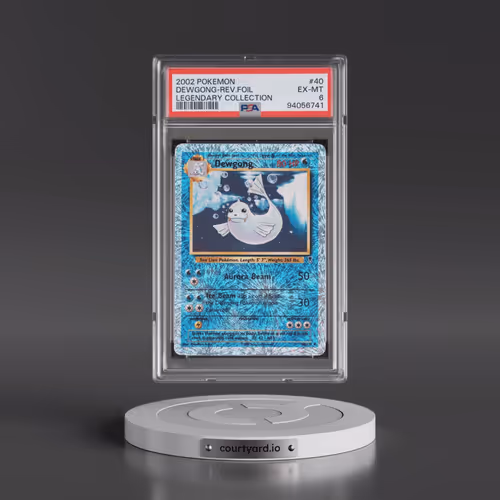 2002 Pokémon Legendary Collection #40 Dewgong - Reverse Foil (PSA 6 EX-MT)
