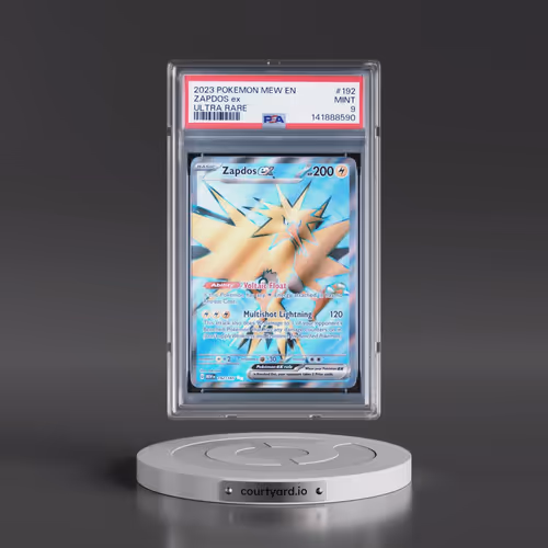 2023 Pokémon Mew EN-151 #192 Zapdos EX - Holo Ultra Rare (PSA 9 MINT)