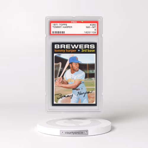 1971 Topps #260 Tommy Harper (PSA 8 NM-MT)