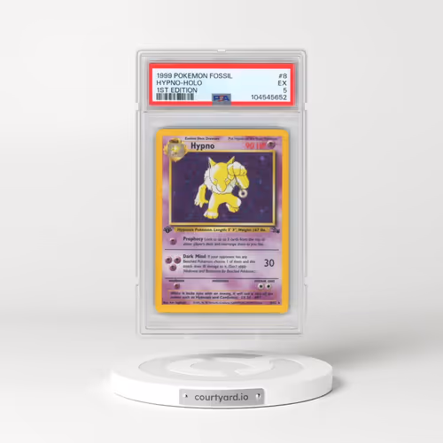 1999 Pokémon Fossil #8 Hypno - 1st Edition Holo (PSA 5 EX)