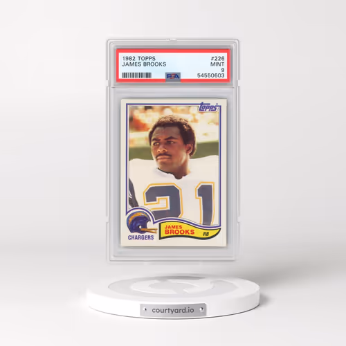 1982 Topps #226 James Brooks (PSA 9 MINT)