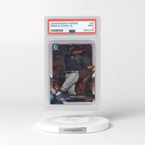 2018 Bowman Chrome #40 Ronald Acuna Jr. (PSA 9 MINT)