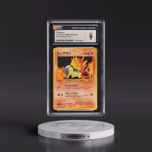 1999 Neo Premium File Cyndaquil - No Rarity (CGC 9 MINT)