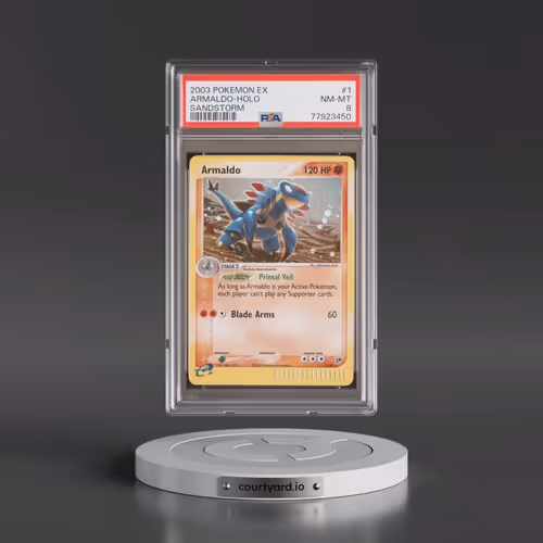 2003 Pokémon EX Sandstorm #1 Armaldo - Holo (PSA 8 NM-MT)