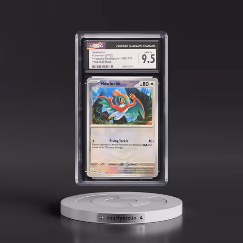 2024 Prismatic Evolutions - PRE EN #089/131 Hawlucha - Poké Ball Holo (CGC 9.5 MINT+)
