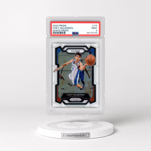 2023 Panini Prizm #115 Chet Holmgren - White Prizm (PSA 9 MINT)