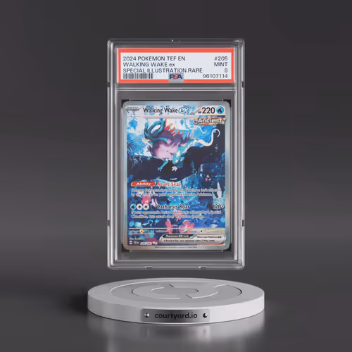 2024 Pokémon Tef EN-Temporal Forces #205 Walking Wake EX - Holo Special Illustration Rare (PSA 9 MIN