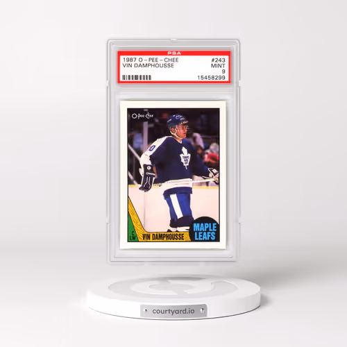 1987 O-Pee-Chee #243 Vin Damphousse (PSA 9 MINT)