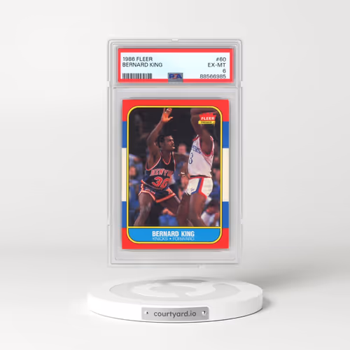 1986 Fleer #60 Bernard King (PSA 6 EX-MT)