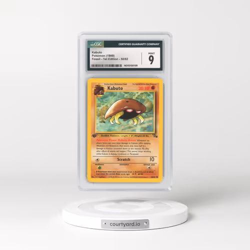 1999 Fossil #50 Kabuto - 1st Edition (CGC 9 MINT)