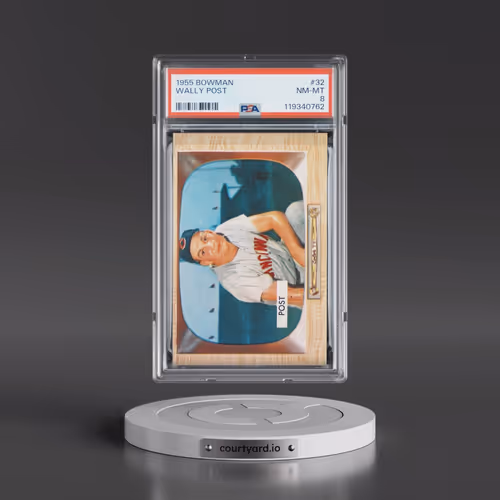 1955 Bowman #32 Wally Post (PSA 8 NM-MT)