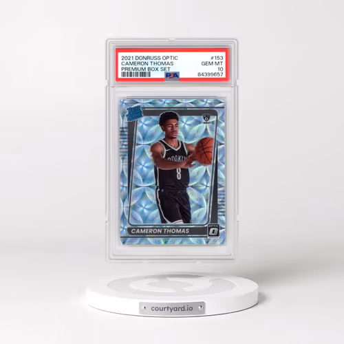 2021 Panini Donruss Optic #153 Cameron Thomas - Premium Box Set (PSA 10 GEM MINT)
