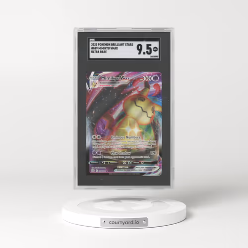 2022 Pokemon Brilliant Stars Mimikyu Vmax Ultra Rare 069 (SGC 9.5 MINT+)