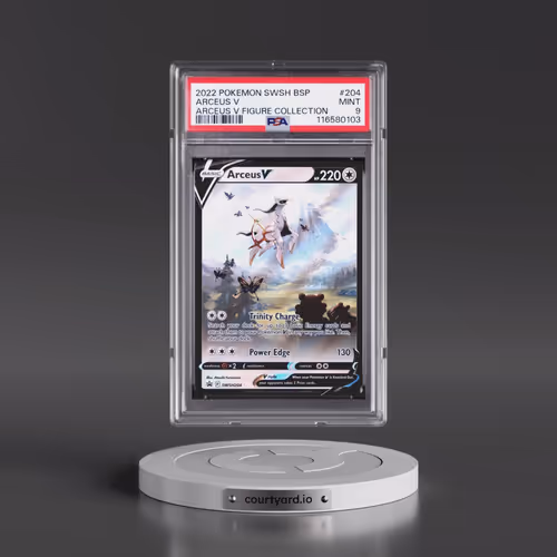 2022 Pokémon Swsh Black Star Promo #204 Arceus V - Holo Arceus V Figure Collection (PSA 9 MINT)