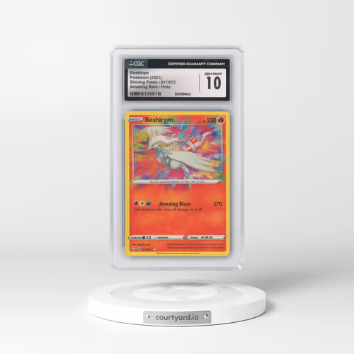 2021 Shining Fates #017/072 Reshiram - Amazing Rare (CGC 10 GEM MINT)