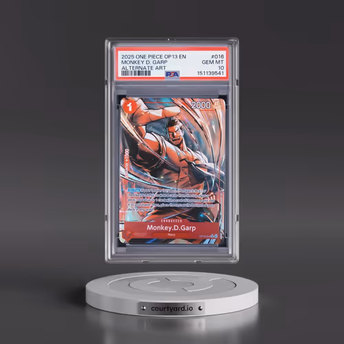 2025 One Piece OP13-Carrying on His Will #016 Monkey D. Garp - Alternate Art (PSA 10 GEM MINT)