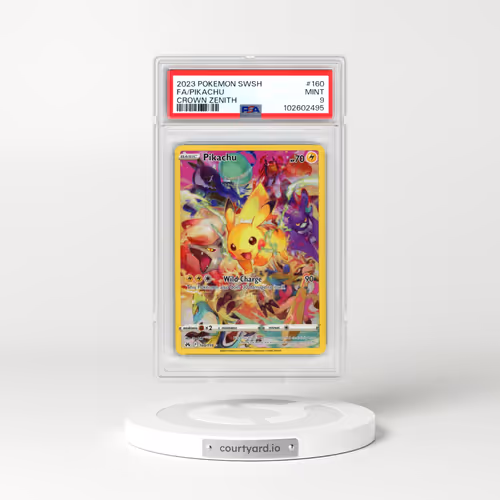 2023 Pokémon Sword and Shield Crown Zenith #160 Pikachu - Full Art (PSA 9 MINT)