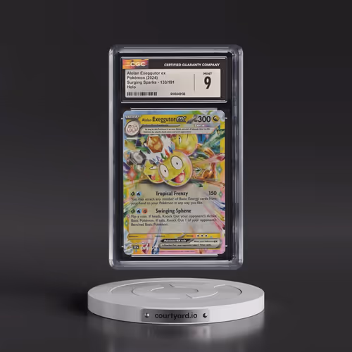 2024 Pokémon Ssp EN-Surging Sparks #133 Alolan Exeggutor EX - Holo (CGC 9 MINT)