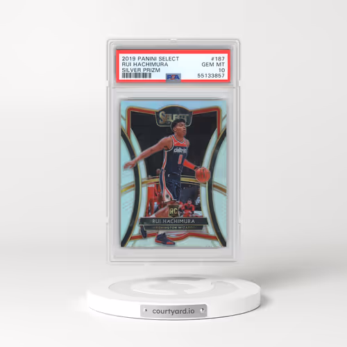 2019 Panini Select #187 Rui Hachimura - Silver Prizm (PSA 10 GEM MINT)