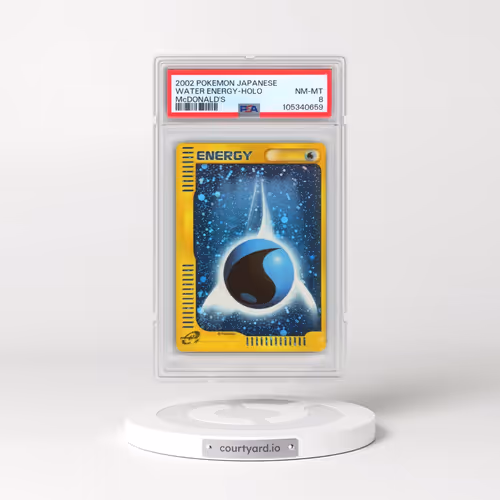 2002 Pokémon McDonald's Water Energy - Holo (PSA 8 NM-MT)