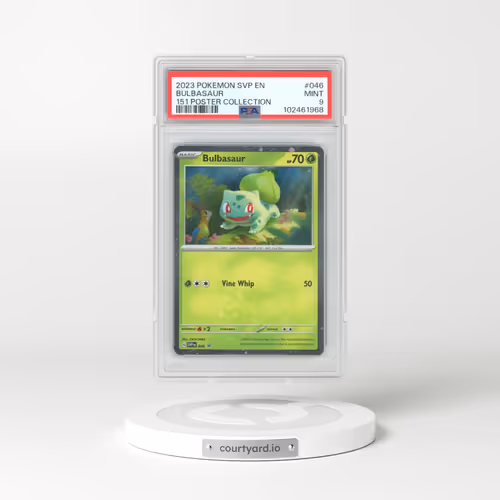 2023 Pokémon Svp EN-SV Black Star Promo #046 Bulbasaur - 151 Poster Collection (PSA 9 MINT)