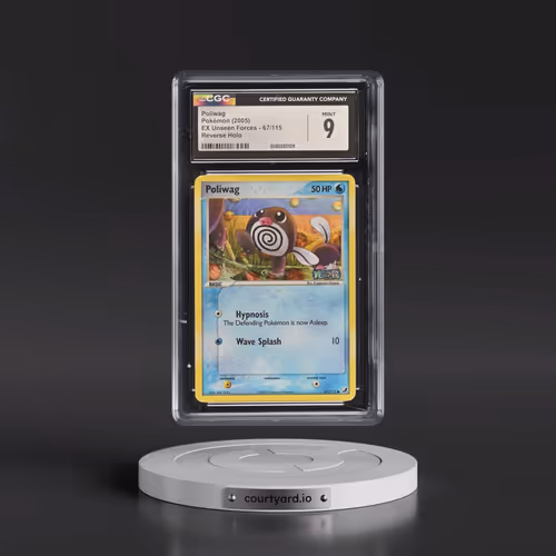 2005 EX Unseen Forces #67/115 Poliwag - Reverse Holo (CGC 9 MINT)