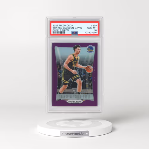 2023 Panini Prizm Deca #239 Trayce Jackson-Davis - Purple Prizm (PSA 10 GEM MINT)