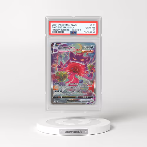 2021 Pokémon Sword & Shield Fusion Strike #271 Gengar Vmax - Full Art Secret (PSA 10 GEM MINT)