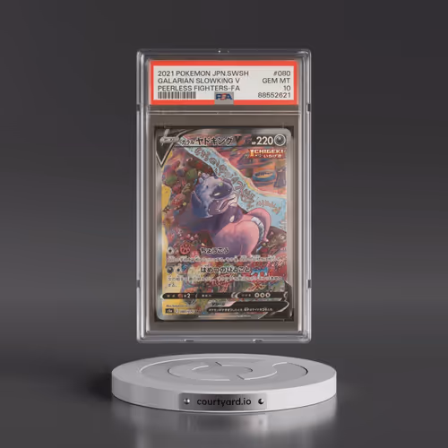 2021 Pokémon Sword & Shield Peerless Fighters #080 Galarian Slowking V - Holo Full Art (PSA 10 GEM M