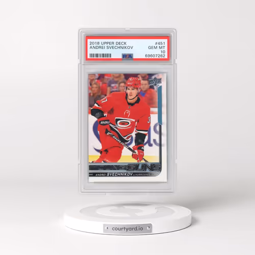 2018 Upper Deck #451 Andrei Svechnikov (PSA 10 GEM MINT)