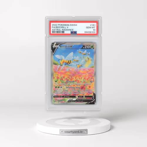 2022 Pokémon Sword & Shield Astral Radiance #161 Beedrill V - Holo Full Art (PSA 10 GEM MINT)