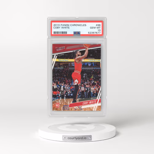 2019 Panini Chronicles #66 Coby White (PSA 10 GEM MINT)