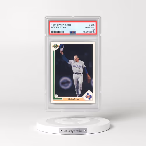 1991 Upper Deck #345 Nolan Ryan (PSA 10 GEM MINT)