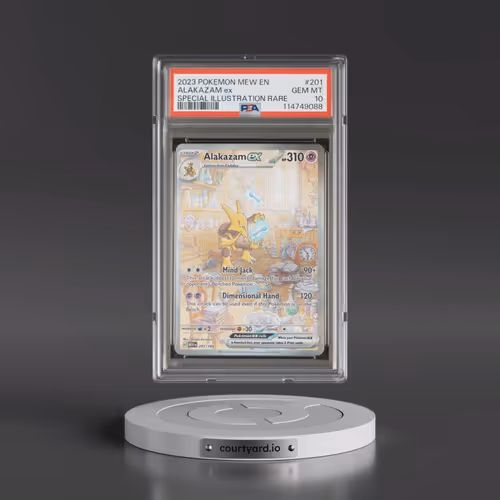 2023 Pokémon Mew EN-151 #201 Alakazam EX - Holo Special Illustration Rare (PSA 10 GEM MINT)