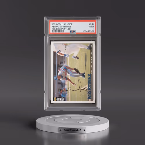 1995 Collector's Choice #244 Pedro Martinez - Gold Signature (PSA 9 MINT)