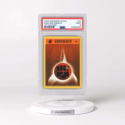 1999 Pokémon Game #97 Fighting Energy - 1st Edition (PSA 9 MINT)