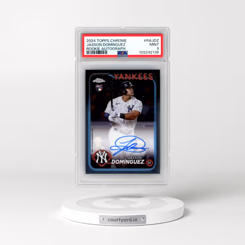 2024 Topps Chrome Rookie Autographs #RAJDZ Jasson Dominguez (PSA 9 MINT)