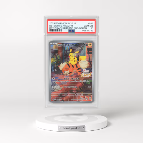 2023 Pokémon SV-P Promo #098 Detective Pikachu - Detective Pikachu Returns Pre-Order (PSA 10 GEM MINT)