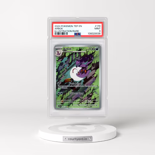 2024 Pokémon Tef EN-Temporal Forces #176 Arbok - Illustration Rare (PSA 9 MINT)
