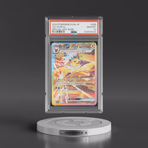 2024 Pokémon Sv8a-Terastal Fest EX #209 Jolteon EX - Holo Special Art Rare (PSA 10 GEM MINT)