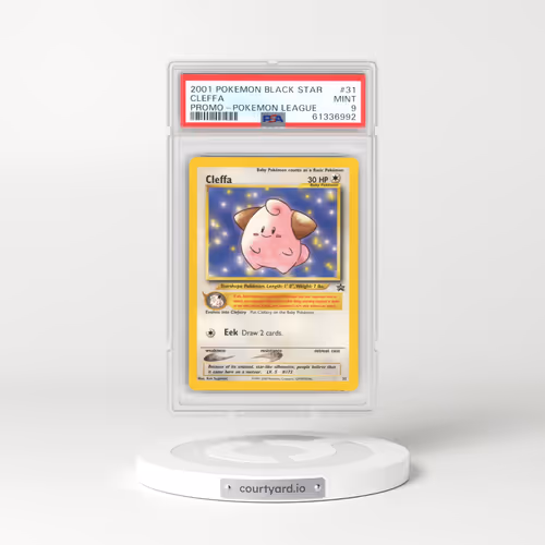 1999 Black Star Promos #31 Cleffa - Pokémon League (PSA 9 MINT)