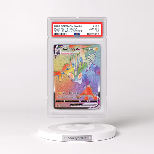 2020 Pokémon Sword & Shield Rebel Clash #196 Toxtricity Vmax - Full Art Secret (PSA 10 GEM MINT)